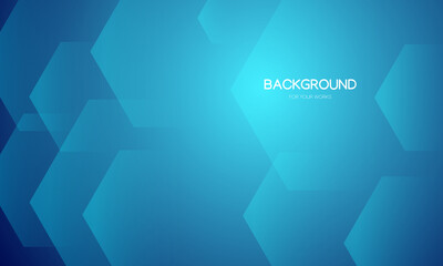 Aufkleber - Abstract background vector illustration. Gradient blue with geometric shapes composition.