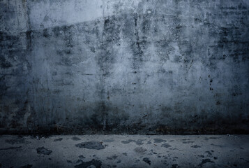 Texture of old gray concrete wall for background