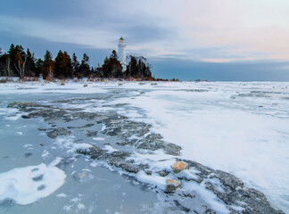 Wall Mural - 585-78 Cana Island Winter Light