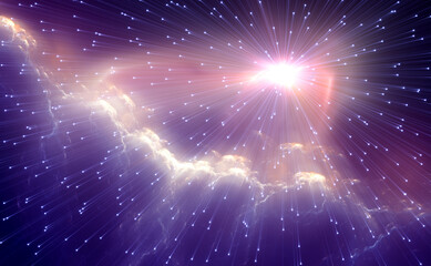 Wall Mural - black hole - event horizon. photon flux, light emission from below the accretion disk