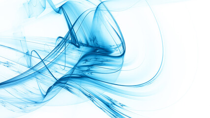Poster - Abstract digital technology background. Dynamic lines composition. Detailed generative fractal graphics.