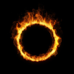 Poster - ring of fire. 3d render