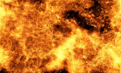 Poster - firewall. a wall of flames and sparks. 3d render