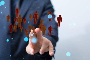 social network and leadership as concept.you need resource