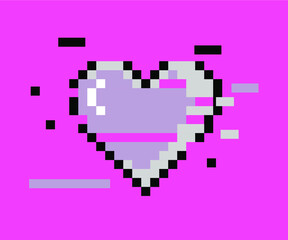 Aufkleber - The heart shape symbol. Metaphorical or symbolic ideograph of love and affection.