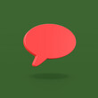 © MR - Speech Bubble Shape on Green Background