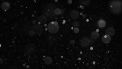 Wall Mural - Abstract bokeh lights with black background.