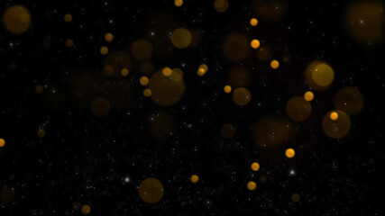 abstract bokeh lights with black background.