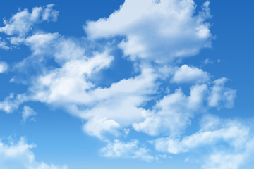 Wall Mural - blue sky with clouds