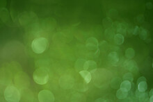 Abstract Of Colorful Background In Green Tones - Bokeh Effect