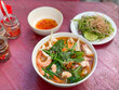 Popular Vietnam seafood noodles soup - Bun Mam noodles 