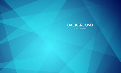 Aufkleber - Abstract background vector illustration. Gradient blue with geometric shapes composition.