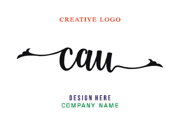 CAU lettering logo is simple, easy to understand and authoritative