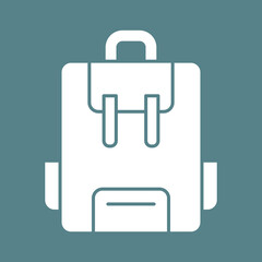 Canvas Print - School Bag Icon