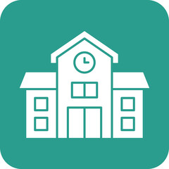 Sticker - School Building Icon