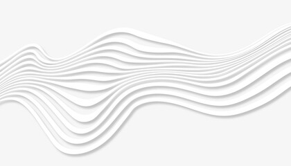 Poster - abstract wave lines style. modern surface texture that trendy isolated white background. optical art