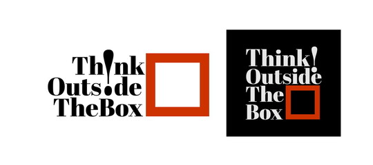 Think outside the box, modern and stylish motivational quotes typography slogan. Abstract design vector for print tee shirt, typography, poster and other uses. Global swatches.