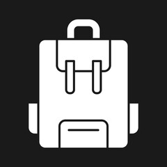 Canvas Print - School Bag Icon