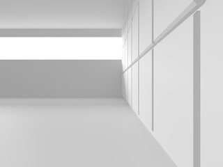 Abstract White Architecture Design Concept