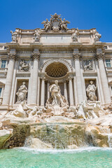 Fontana di Trevi (Trevi Fountain) in Rome, Italy.