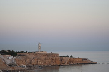 lighthouse on mountain 