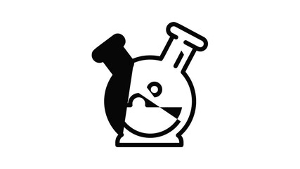 Poster - Double flask icon animation best object on white background