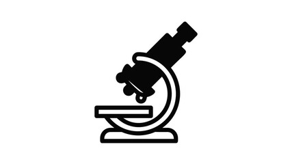 Poster - Chemical microscope icon animation best object on white background