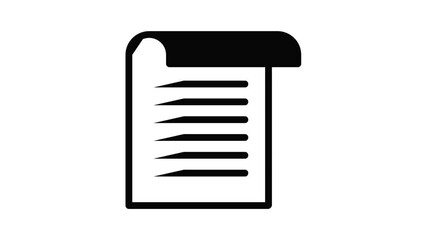 Poster - Office paper icon animation best object on white background