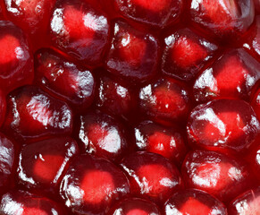 Wall Mural - pomegranate grain close-up