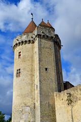 Blandy les Tours, France - august 21 2020 : the historical castle