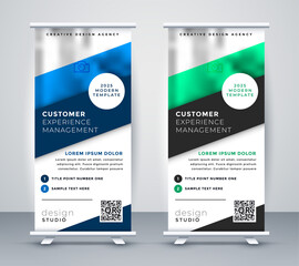 Poster - business roll up standee banner template