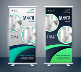 Wall Mural - modern roll up standee banner design