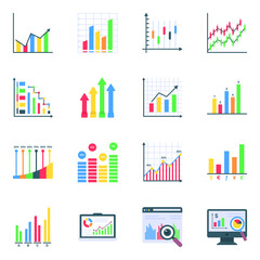 
Pack of Data Infographics Flat Icons
