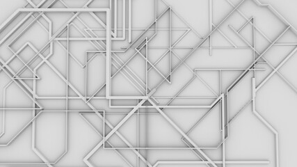 Poster - Abstract background with dividers forming geometric cells, computer generated. 3d rendering