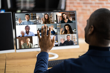 Poster - Online Video Conference Work Webinar