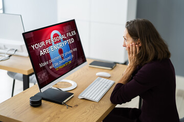 Poster - Ransomware Cyber Attack Hacker Text