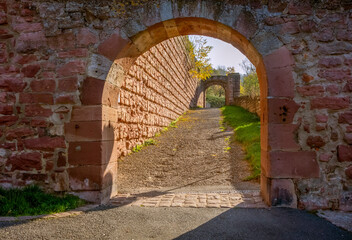 Wall Mural - gate at Wertheim castle