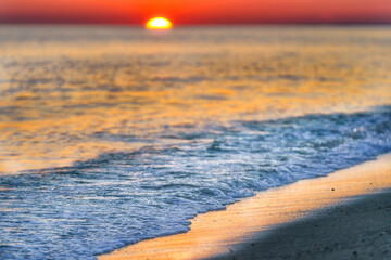 Wall Mural - Sunset at the beach on Cape Cod