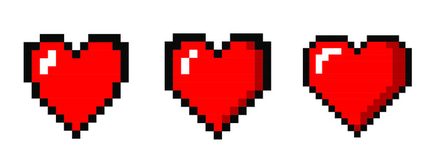 Aufkleber - The heart shape symbol isolated on white background. Metaphorical or symbolic ideograph of love and affection.