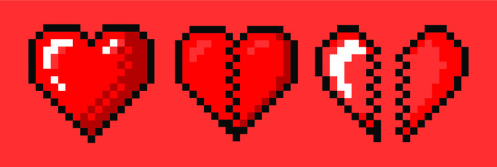 Aufkleber - The heart shape symbol isolated. Metaphorical or symbolic ideograph of love and affection.