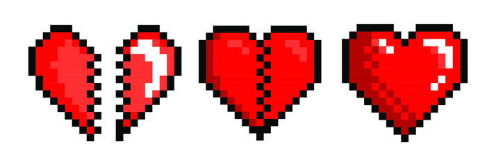 Aufkleber - The heart shape symbol isolated. Metaphorical or symbolic ideograph of love and affection.