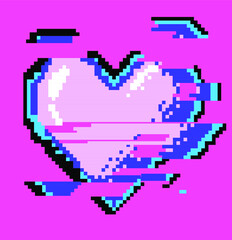Aufkleber - The heart shape symbol isolated. Metaphorical or symbolic ideograph of love and affection.