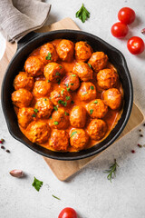 Canvas Print - Meatballs in tomato sauce