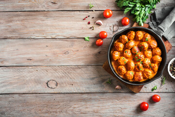 Canvas Print - Meatballs in tomato sauce