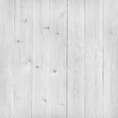 Wall Mural - White Wood wall  plank nature texture background