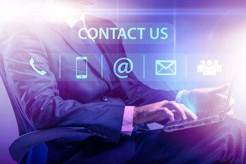 Communication concept with key contact means