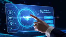 AFFILIATE MARKETING. Business, Technology, Internet And Network Concept.