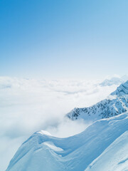 Wall Mural - High mountains in winter