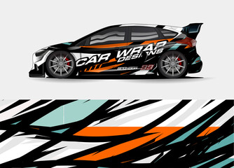 car decal design vector. abstract background for vehicle vinyl wrap
