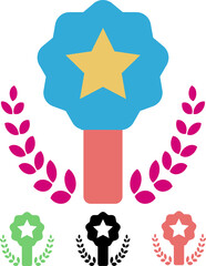 Canvas Print - Icon Award, for websites and presentations